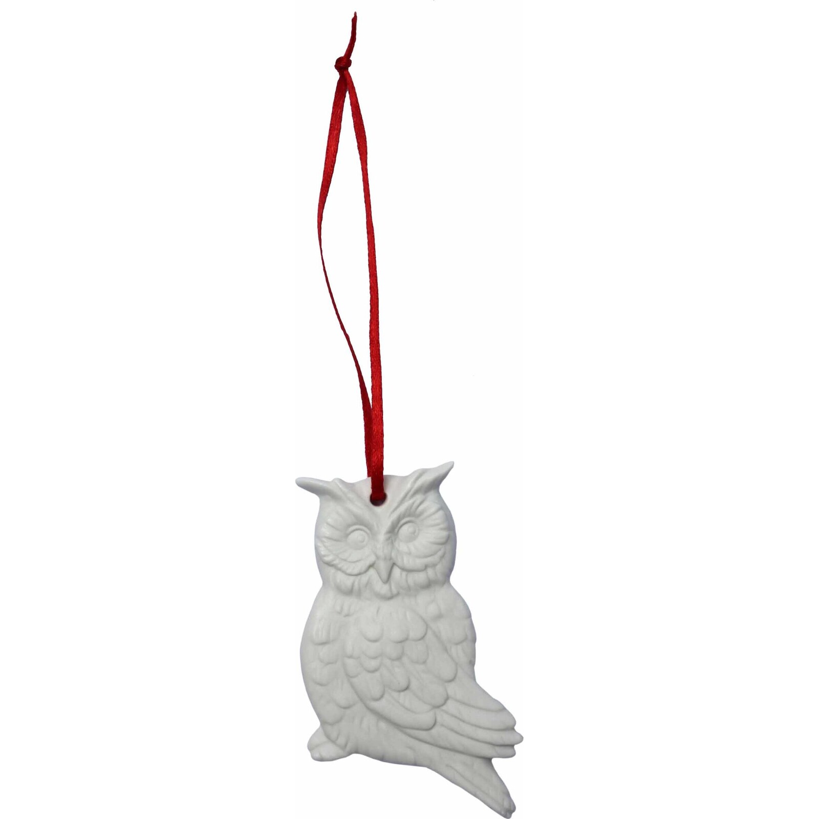 Porcelain Hanging Owl - Flat