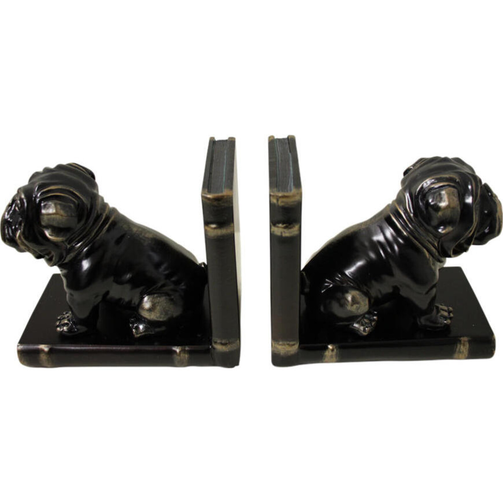 Bookends Pair Rolly Dog