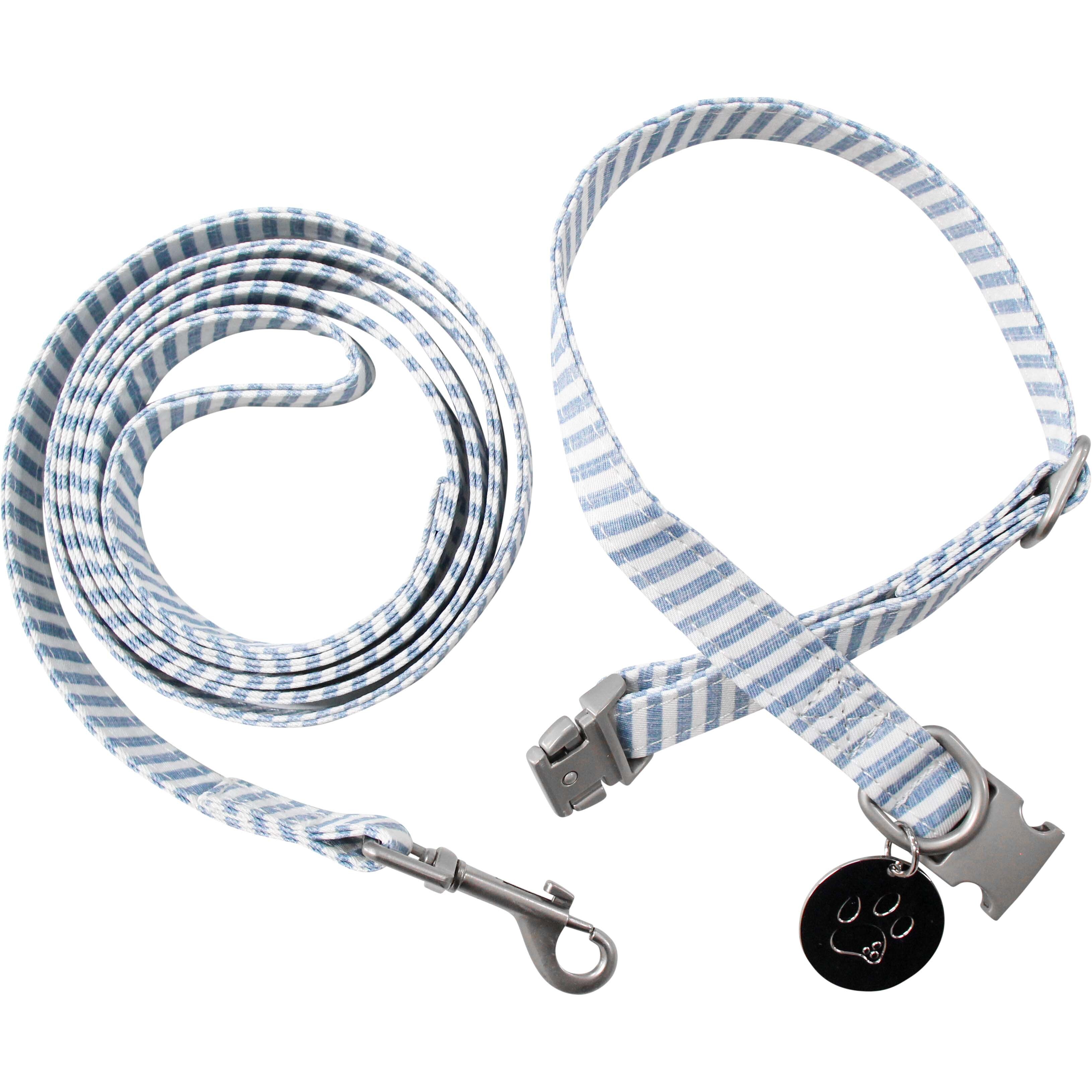 Collar & Lead Set Med Hamptons