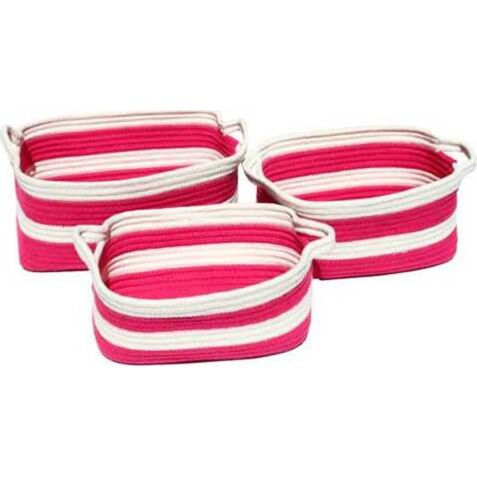 Bucket Bag Pink Stripe S/3