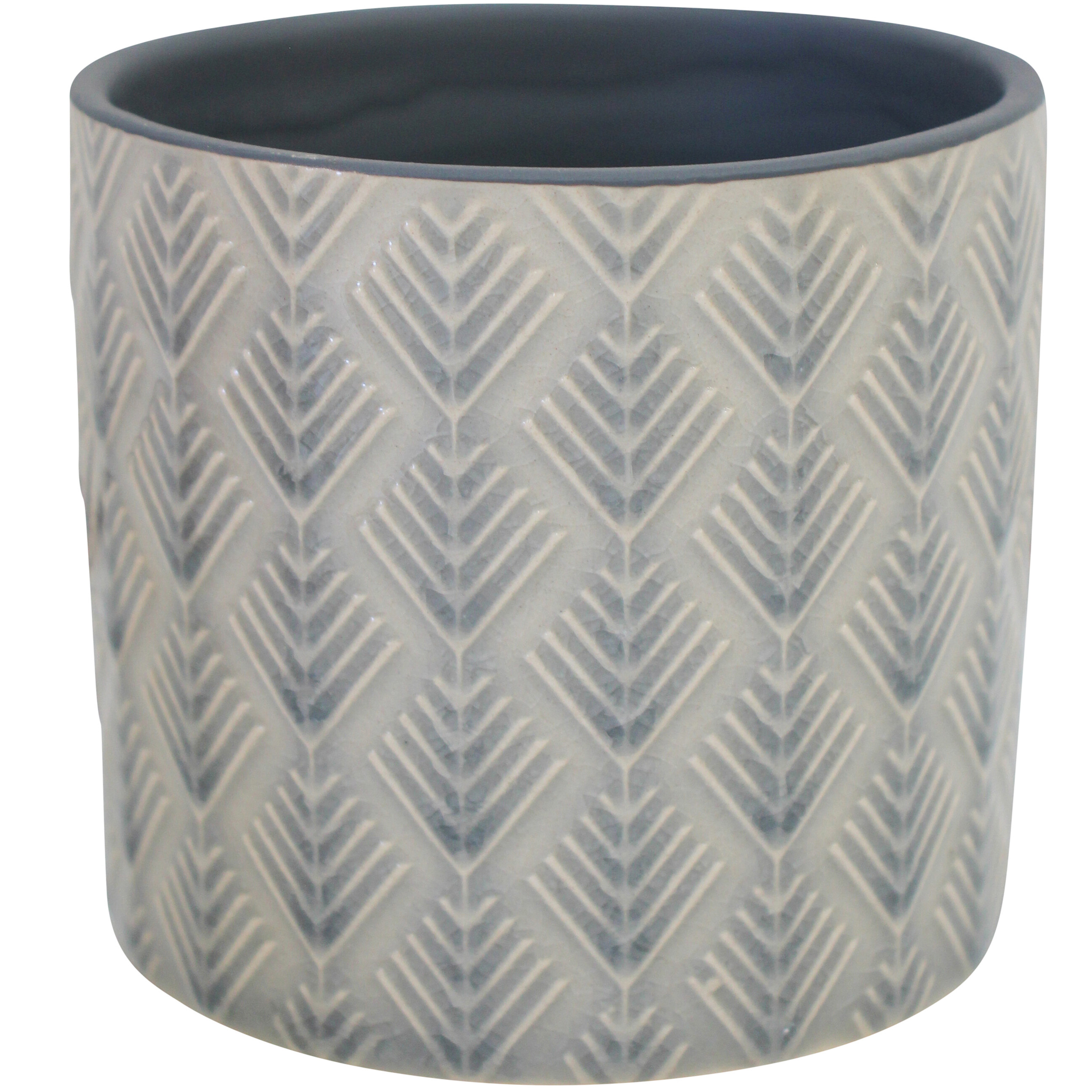 Planter Arrows Grey Sml