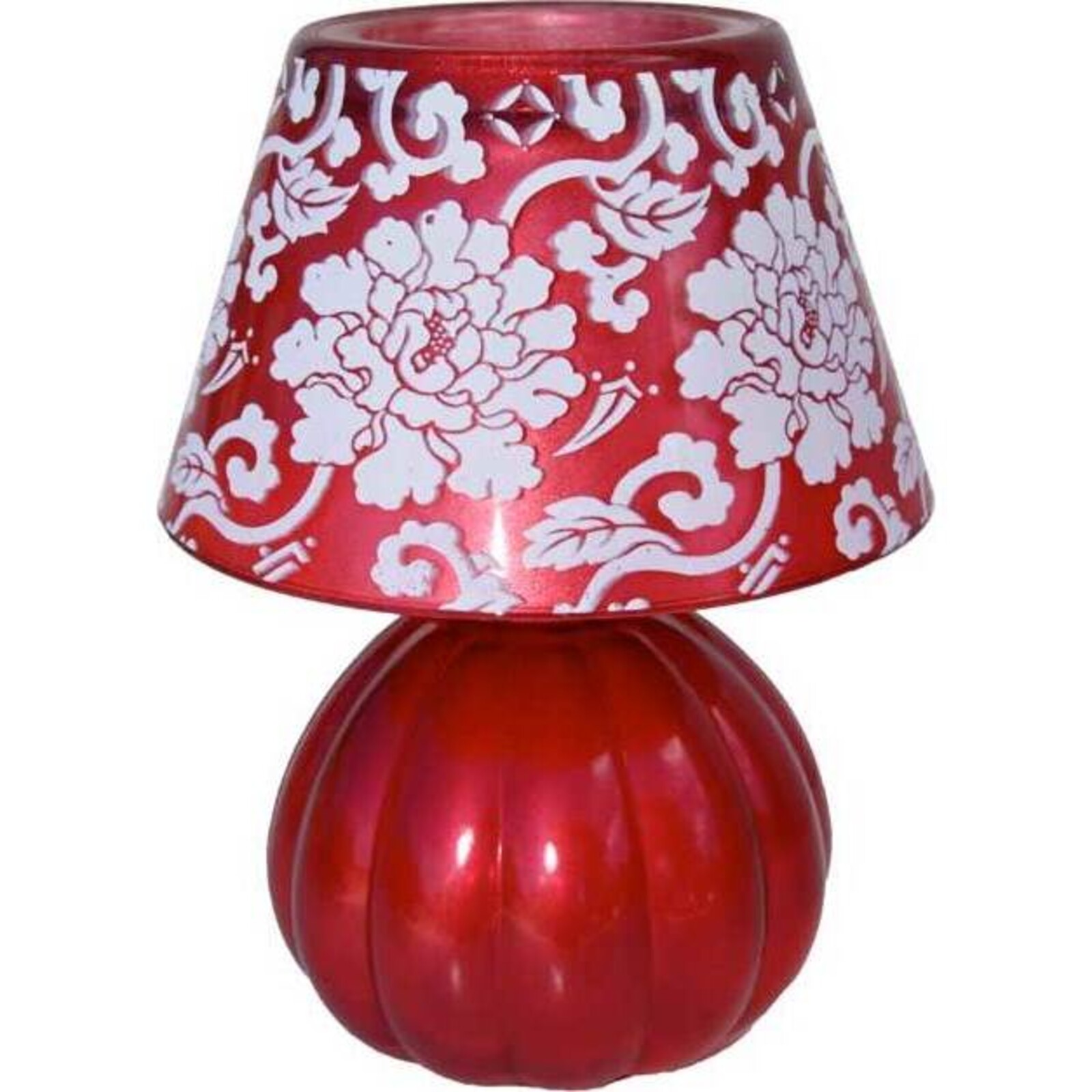 Candle Lamp Peony Red