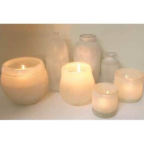 Glass Votive Snow Large