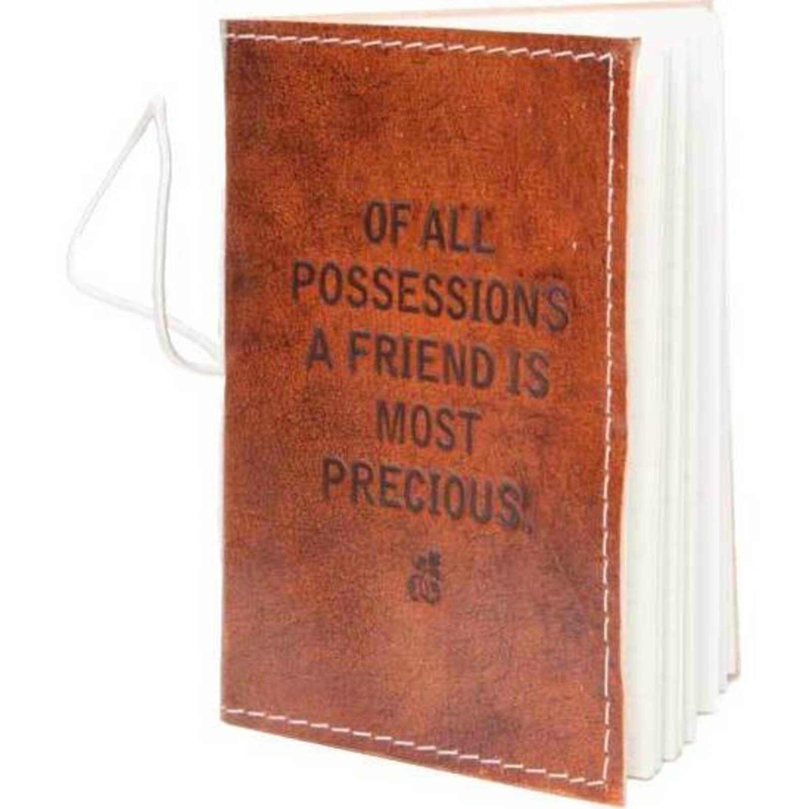 Leather Notebook - Friend