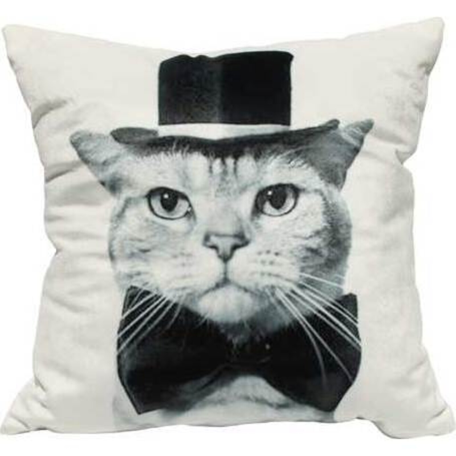 Cute Cat with Top Hat Cushion