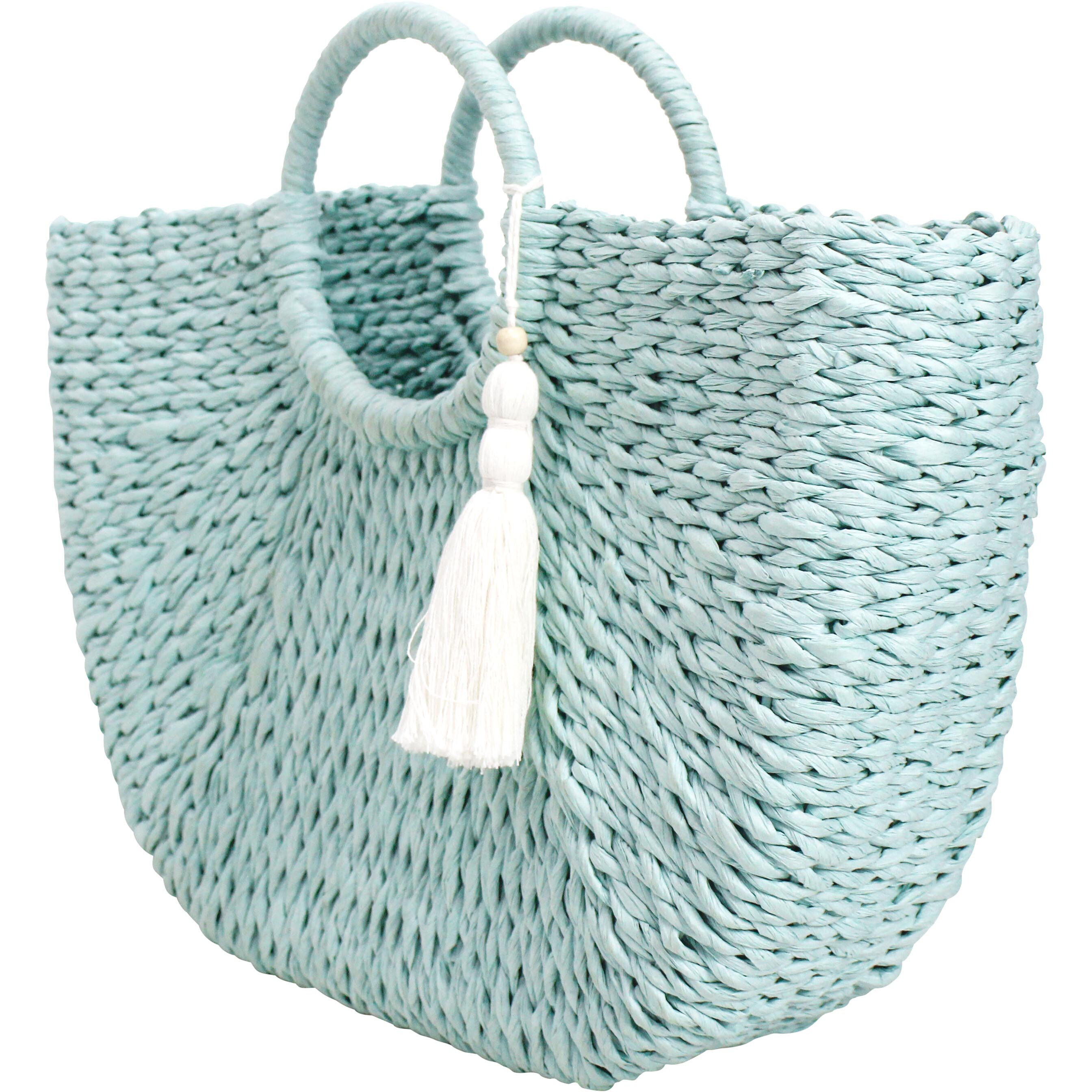 Shopper Basket Woven Mist