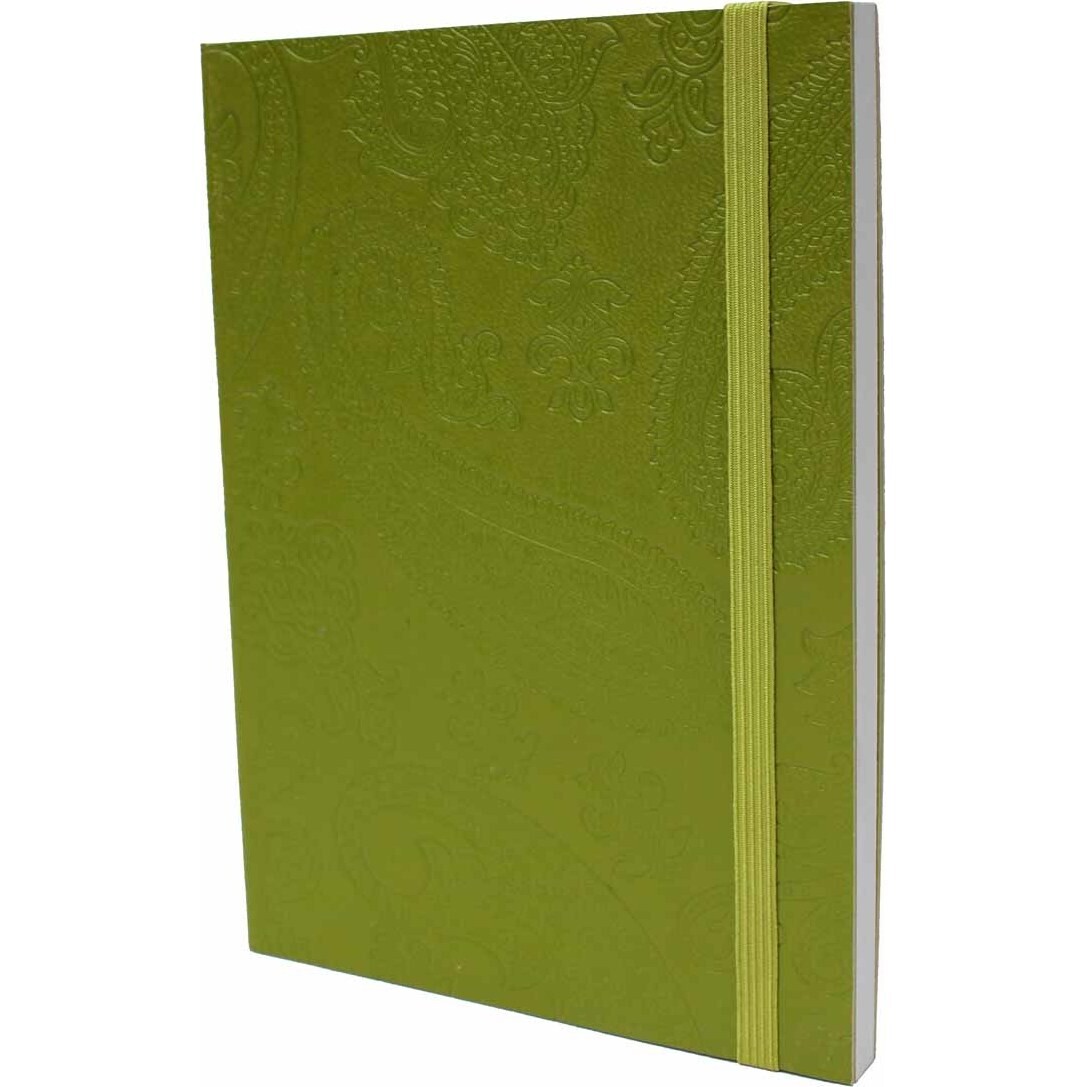 Lime Green Leather Notebook