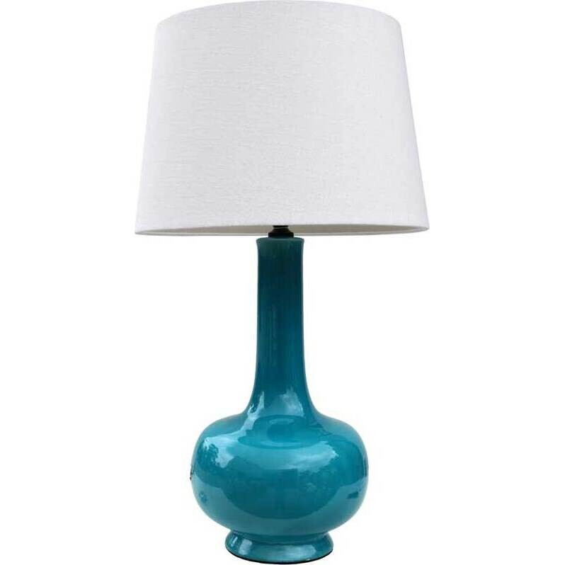 Lamp Teal Crackle