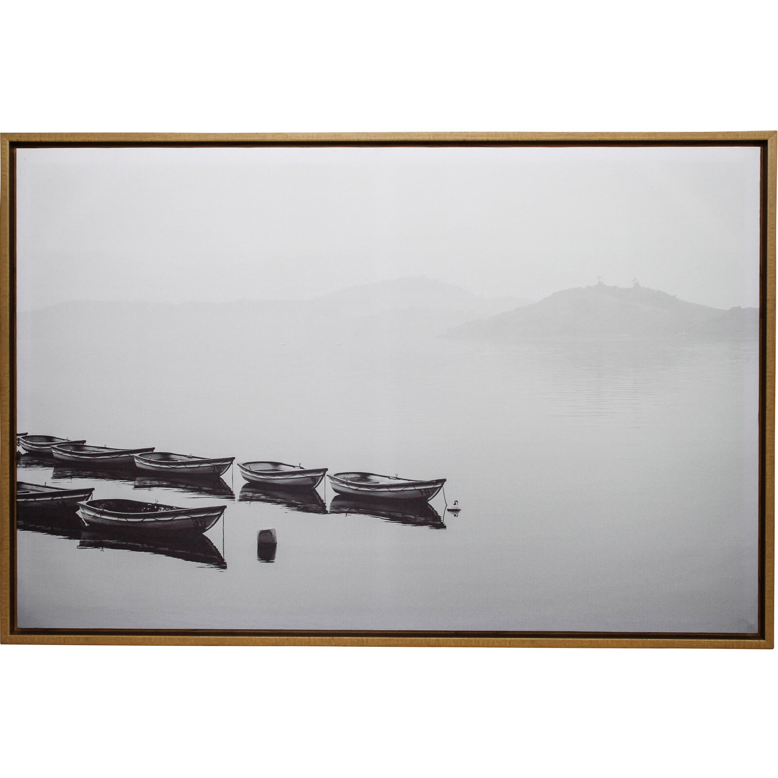 Framed Canvas Serene Boats