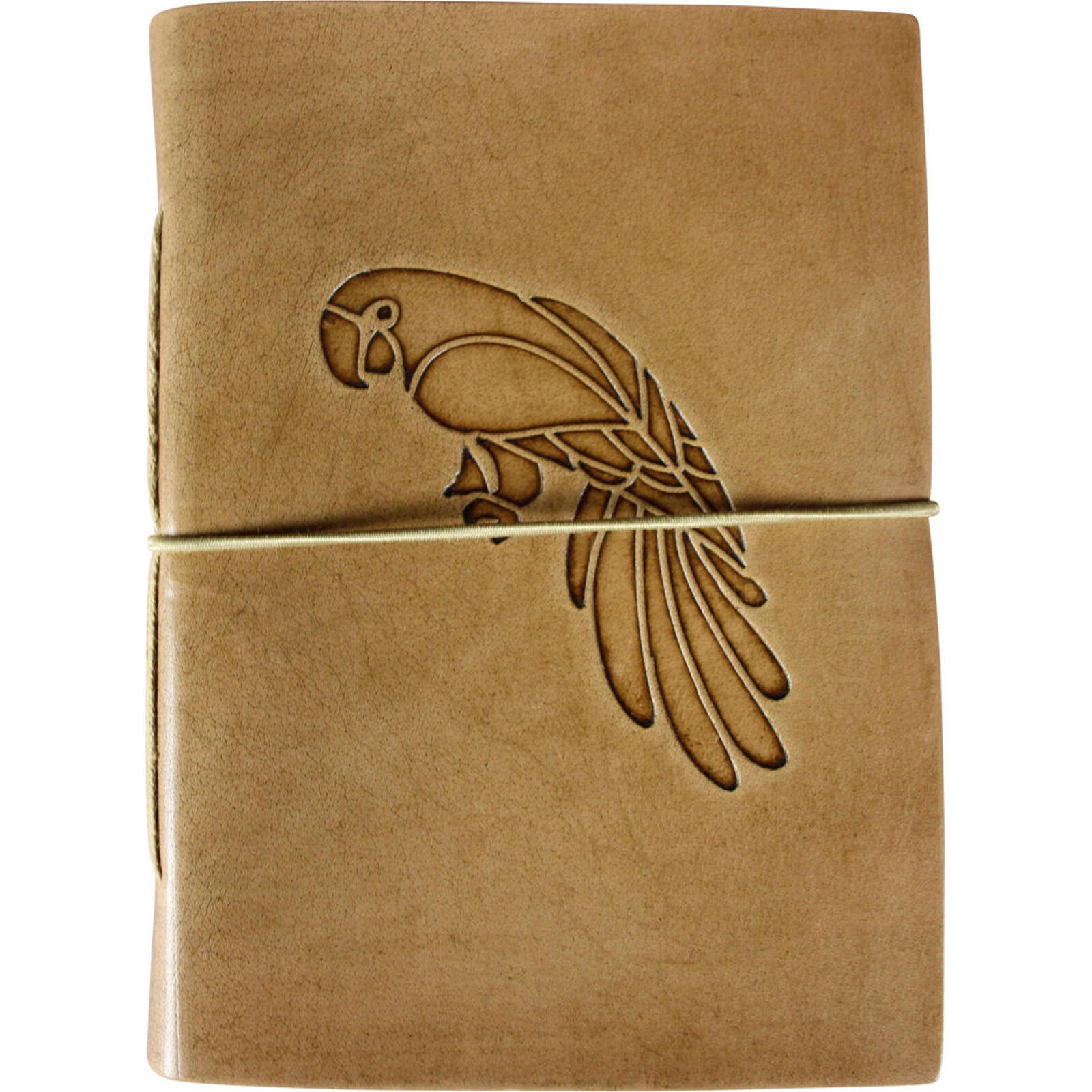 Leather Notebook Parrot