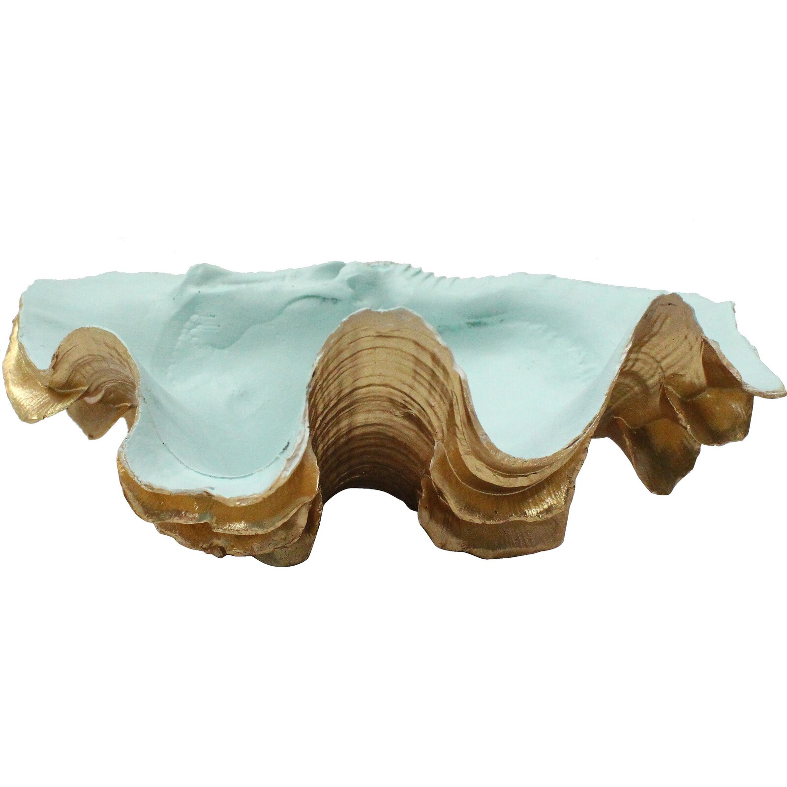 Clam Shell Blue/ Gold Sml
