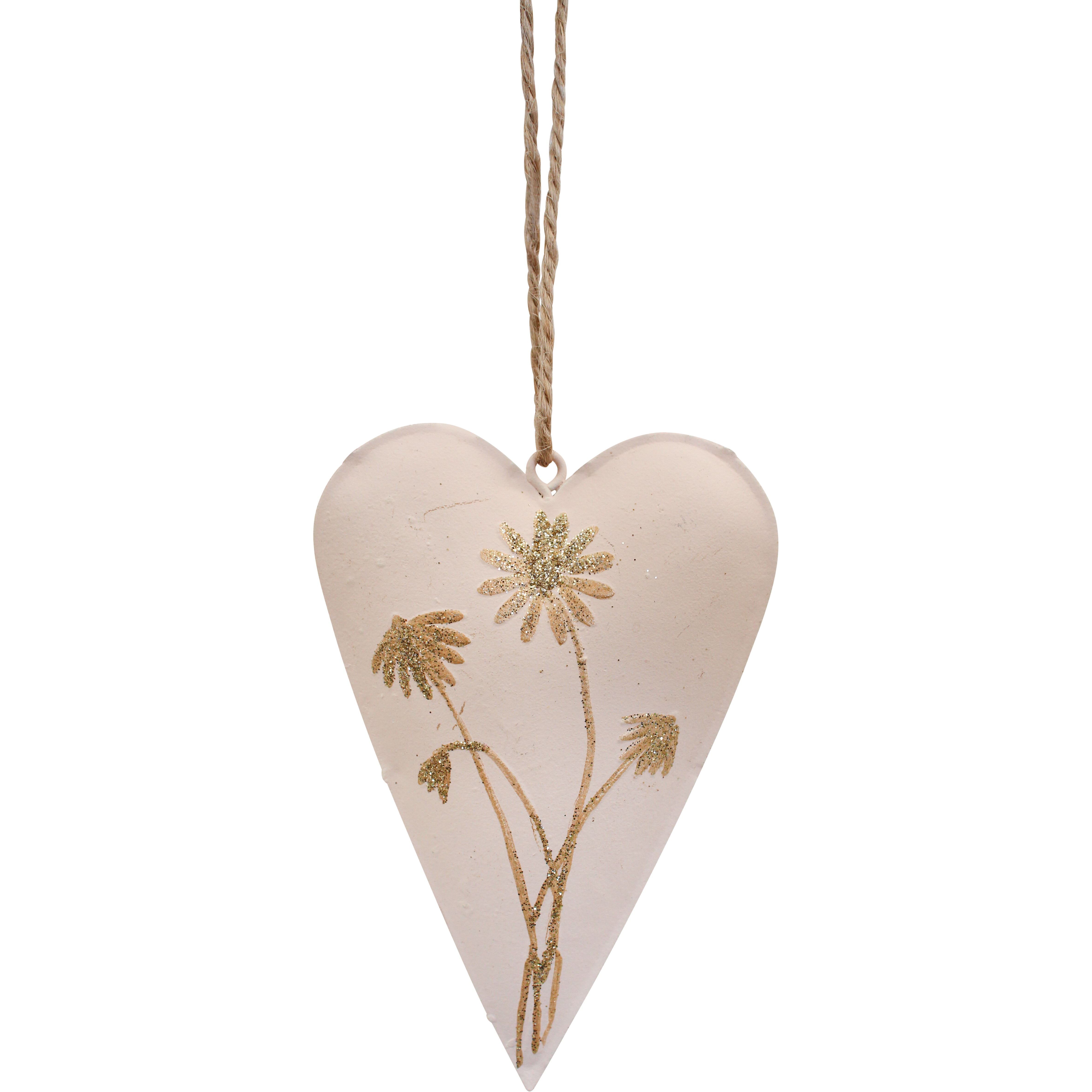 Hang Heart Botanical/Pink Gold