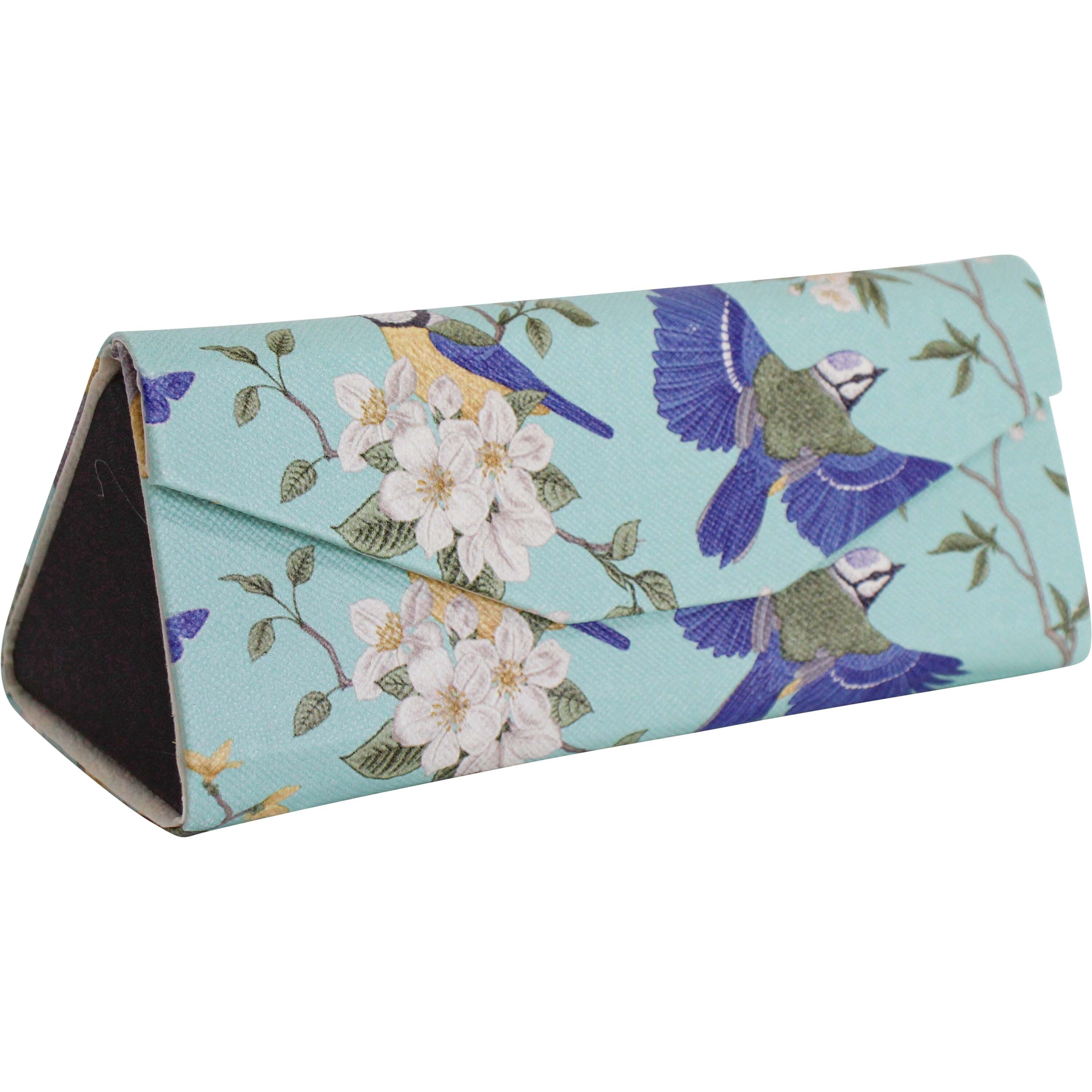 Glasses Case Blue Birds