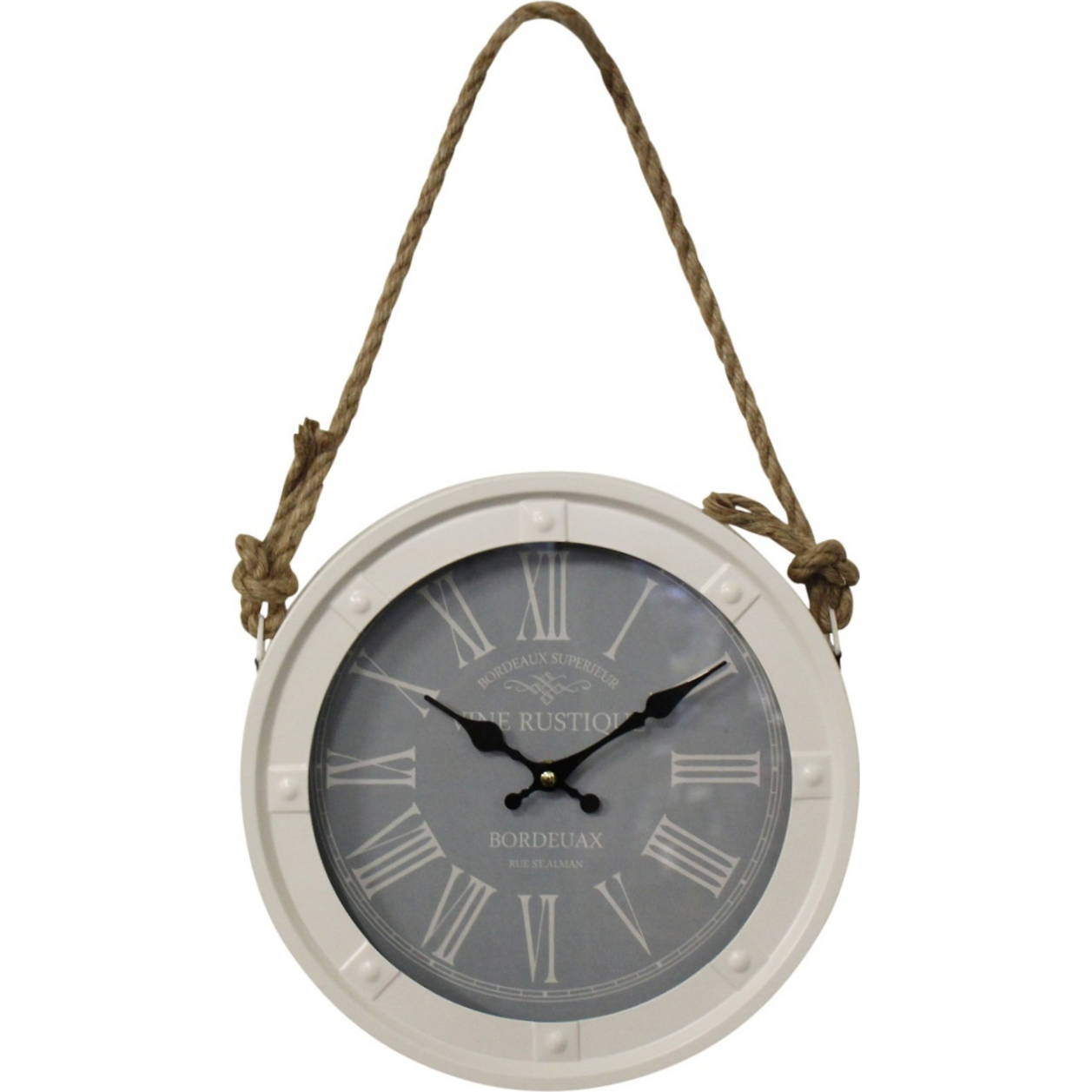 Hanging Clock Vine Rustique