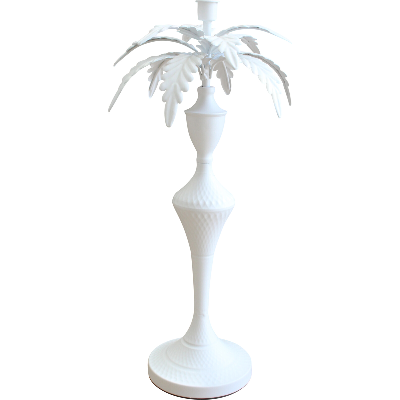 Palm Candle Holder XL White