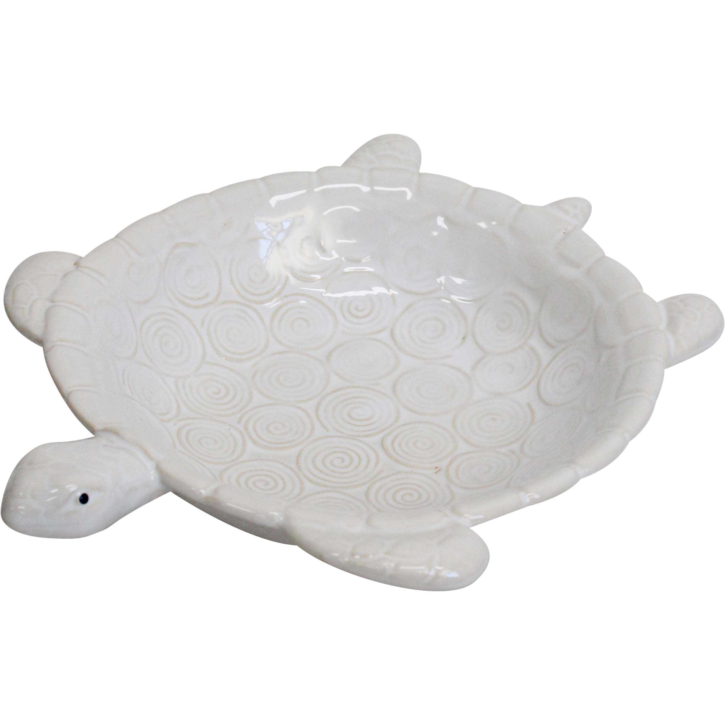 Turtle Plate Lrg White