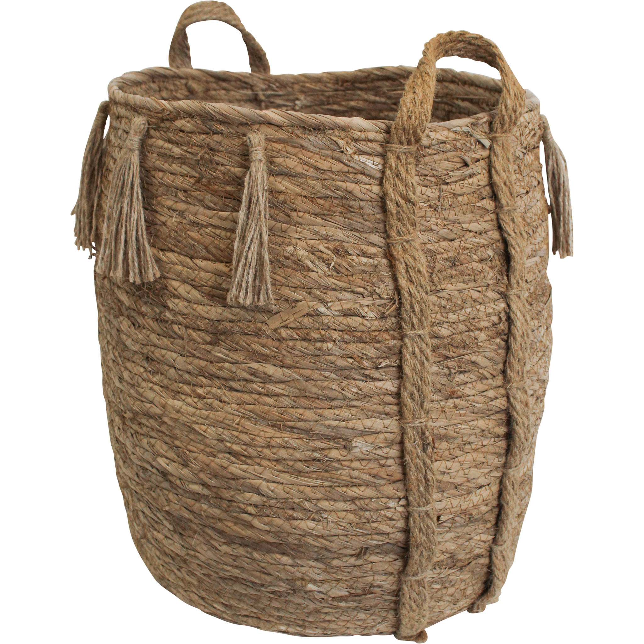 Basket W/ Fringe Boho