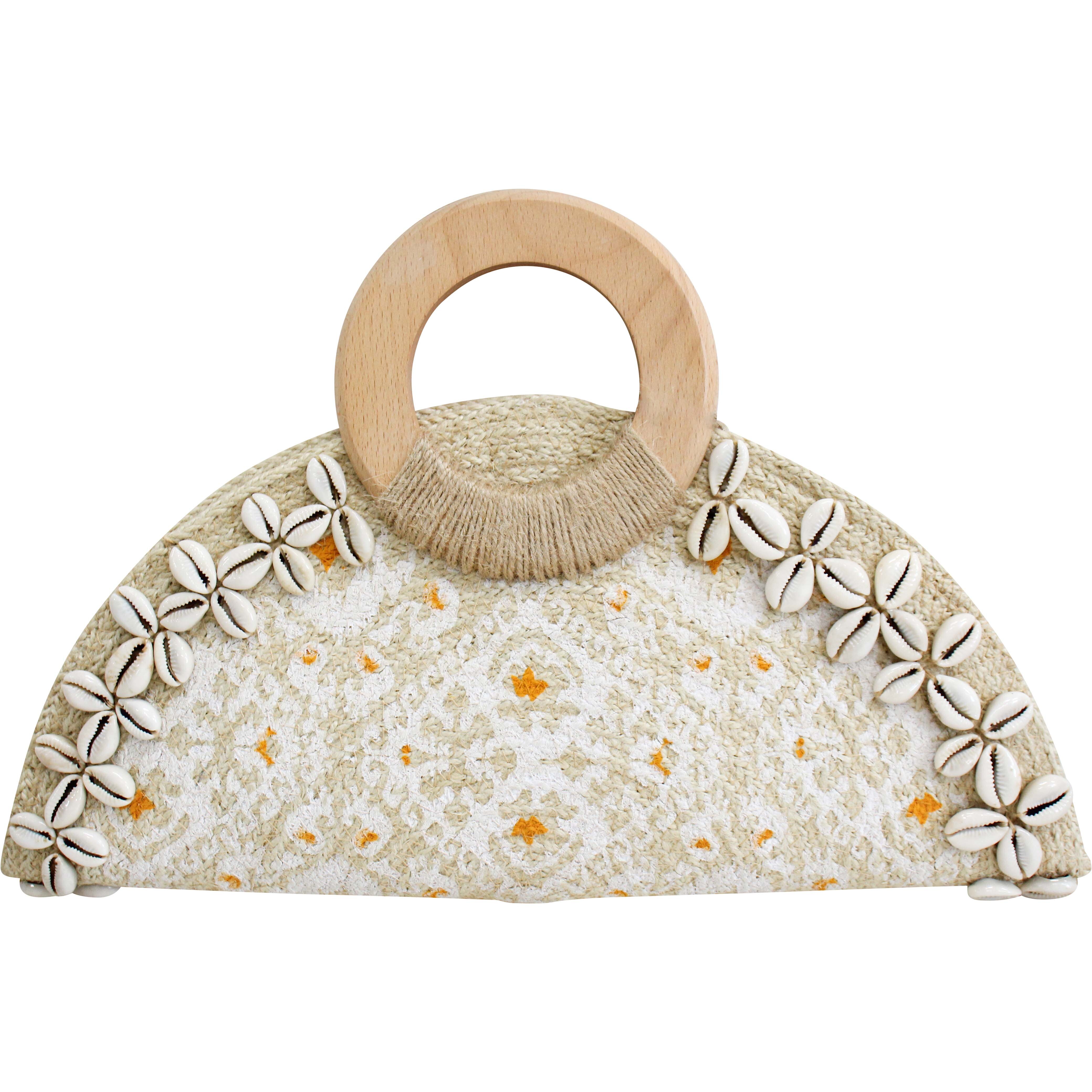 Chica Jute Clutch Bag