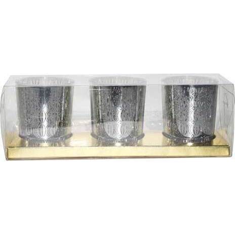 Votives Silver Bonbon Set/3