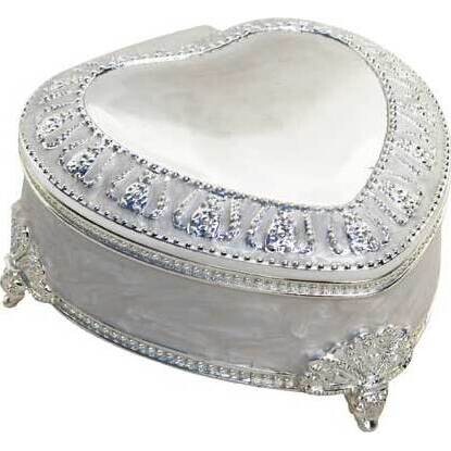 Enamel Trinket Box Heart