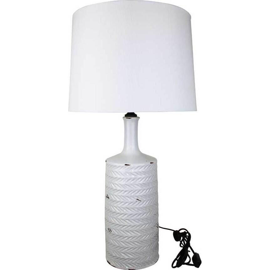 Lamp Blanc Chevron 