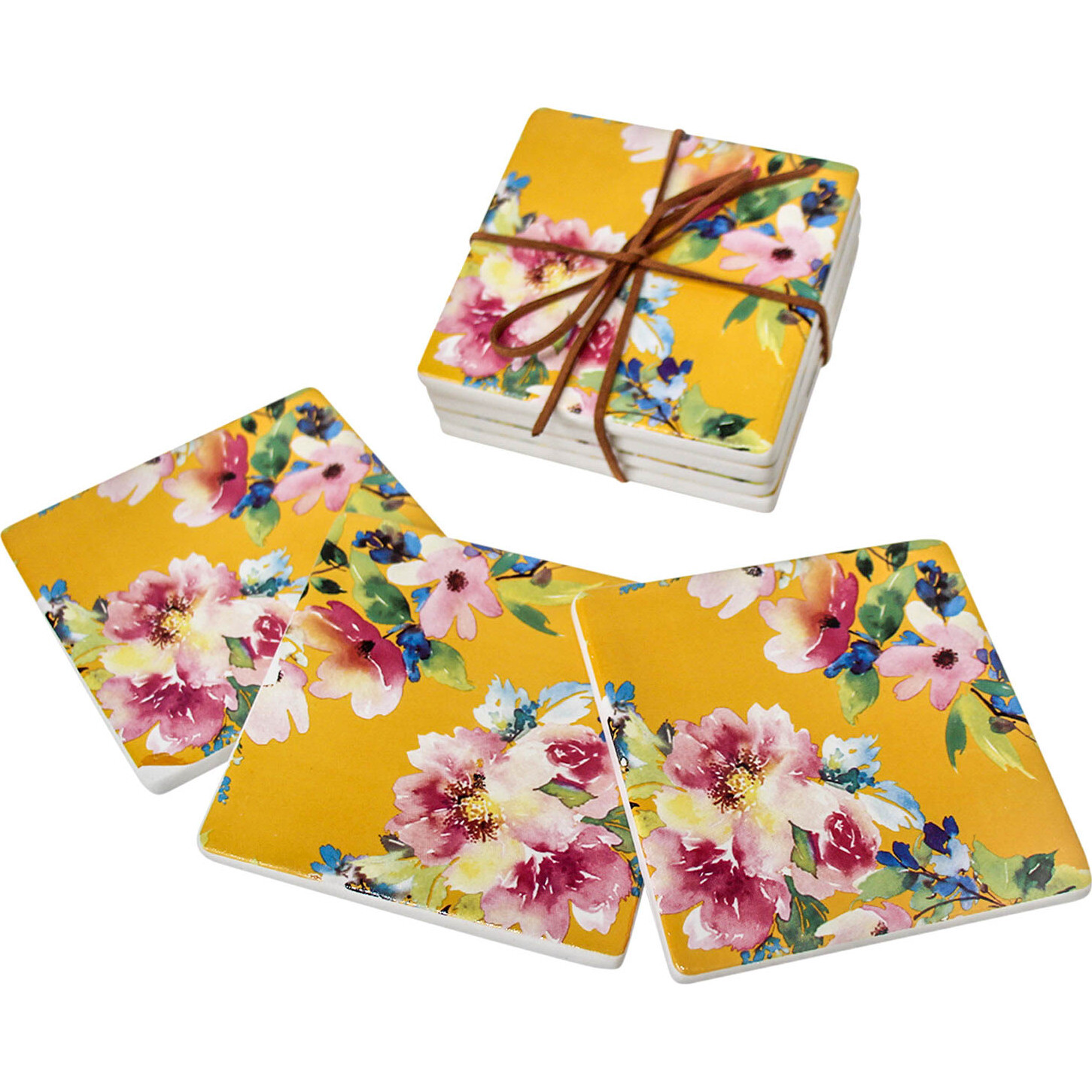 Coasters Sunshine Floral S/4