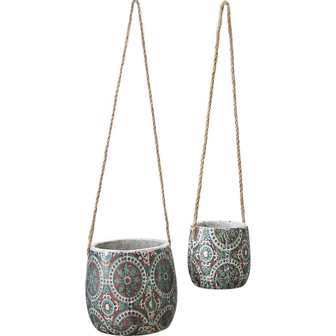 Hanging Pot Ornate S/2