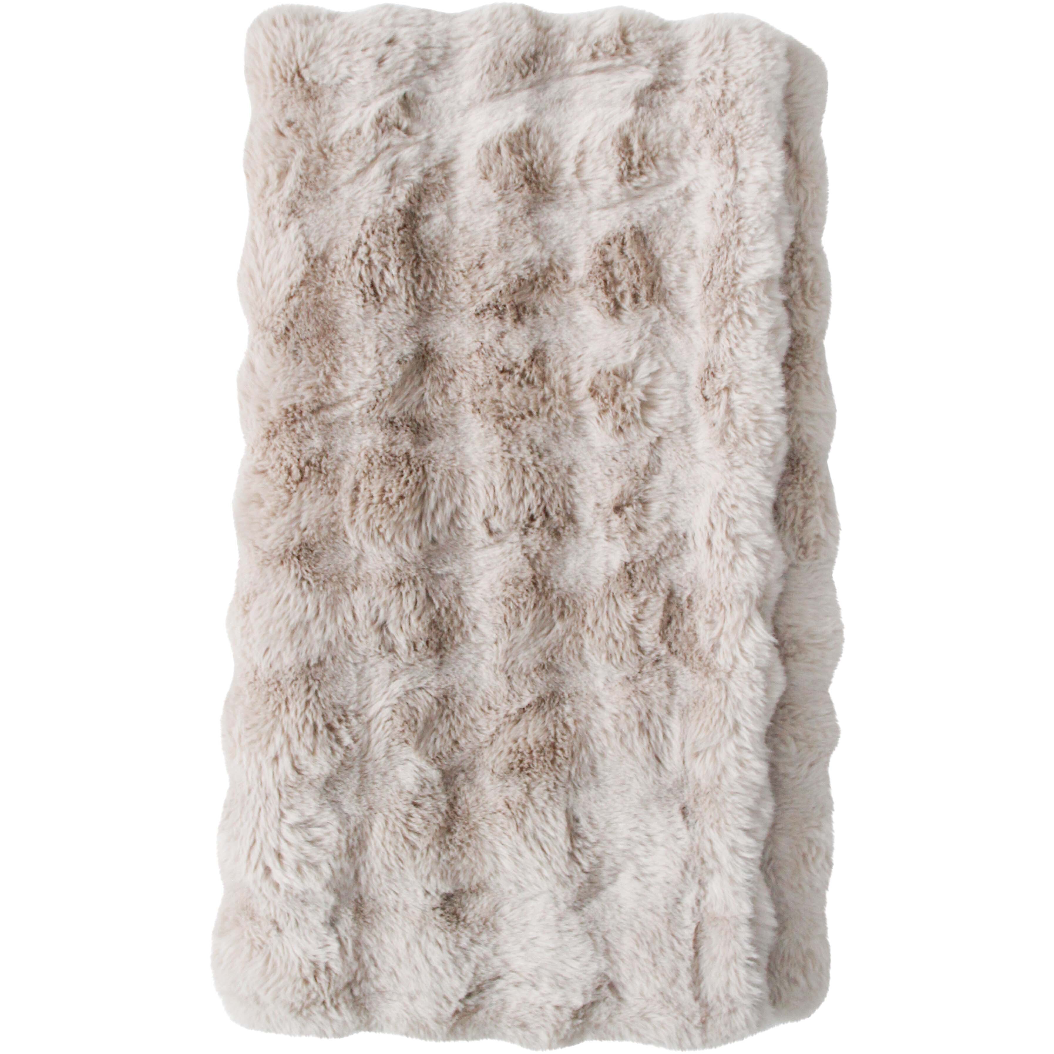 Lux Faux Fur Throw Faun