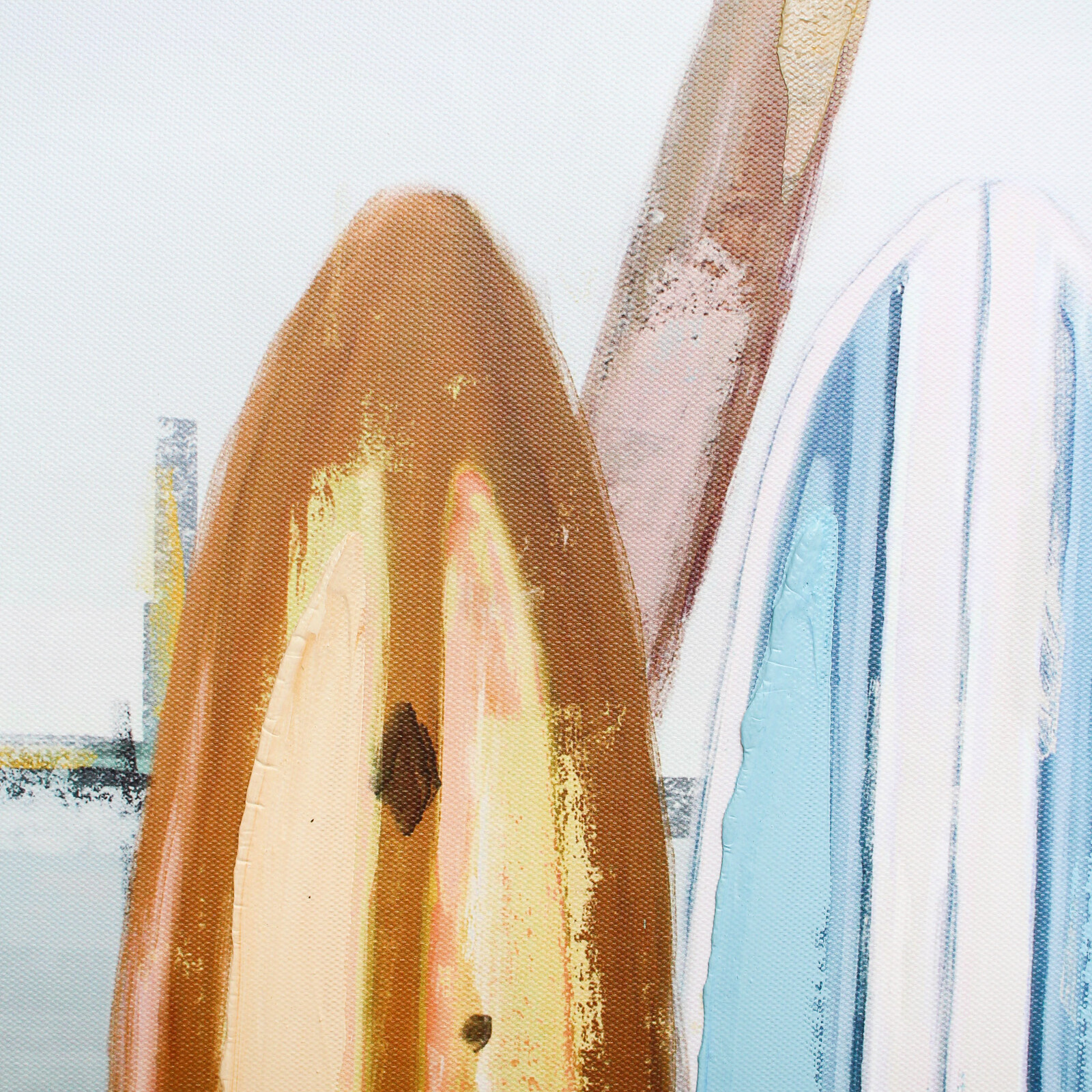 Framed Canvas Surf Days