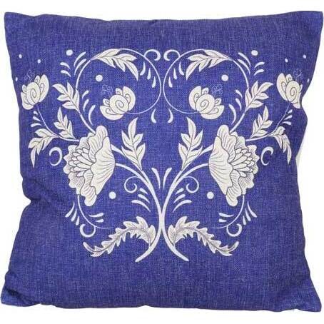 Cushion Blue Line Floral