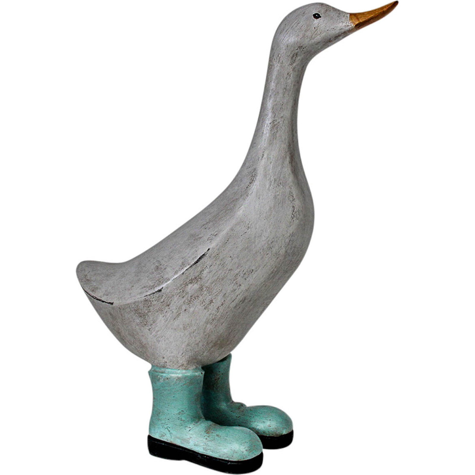 Duck Leaning Blue Boots