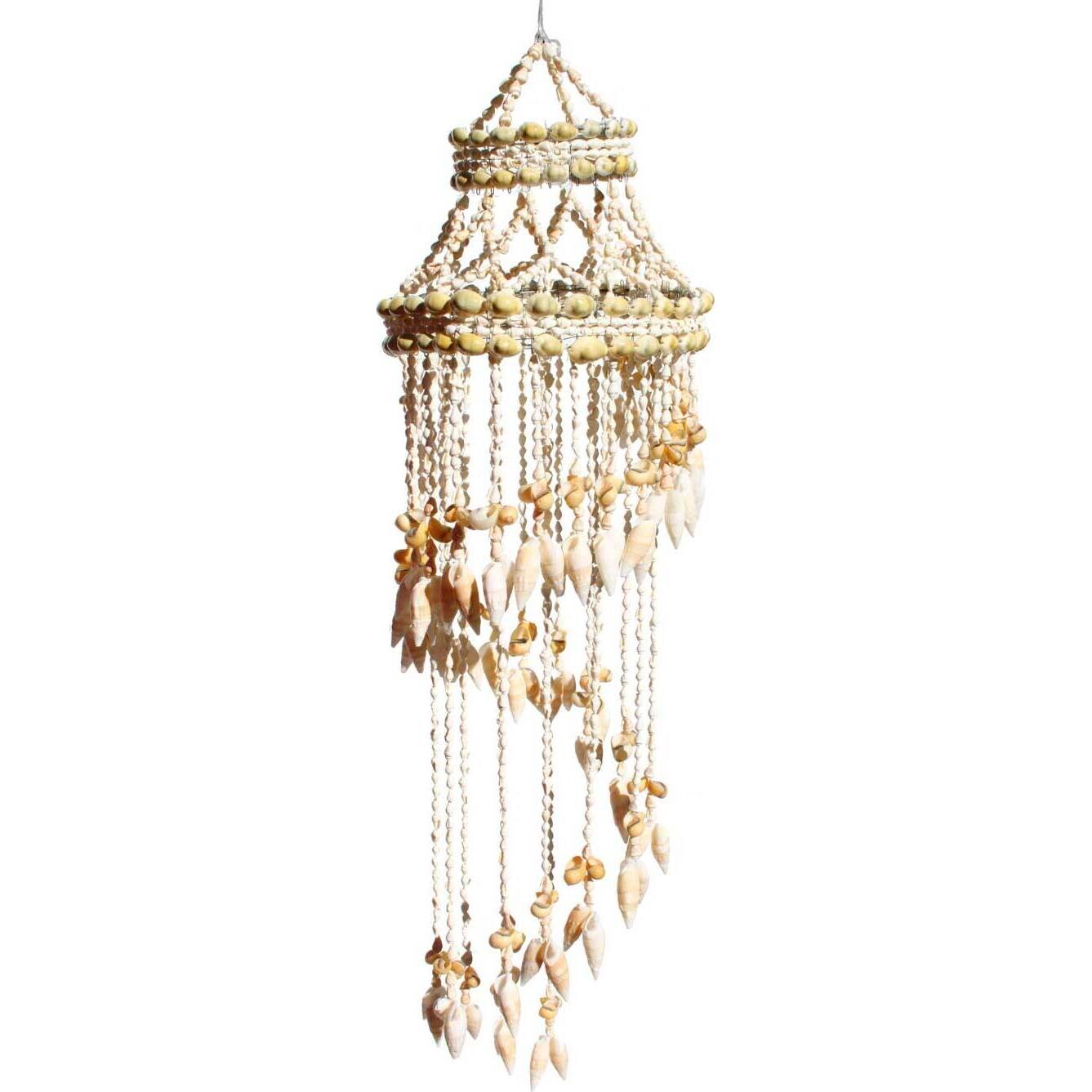 Shell Windchime Croix White