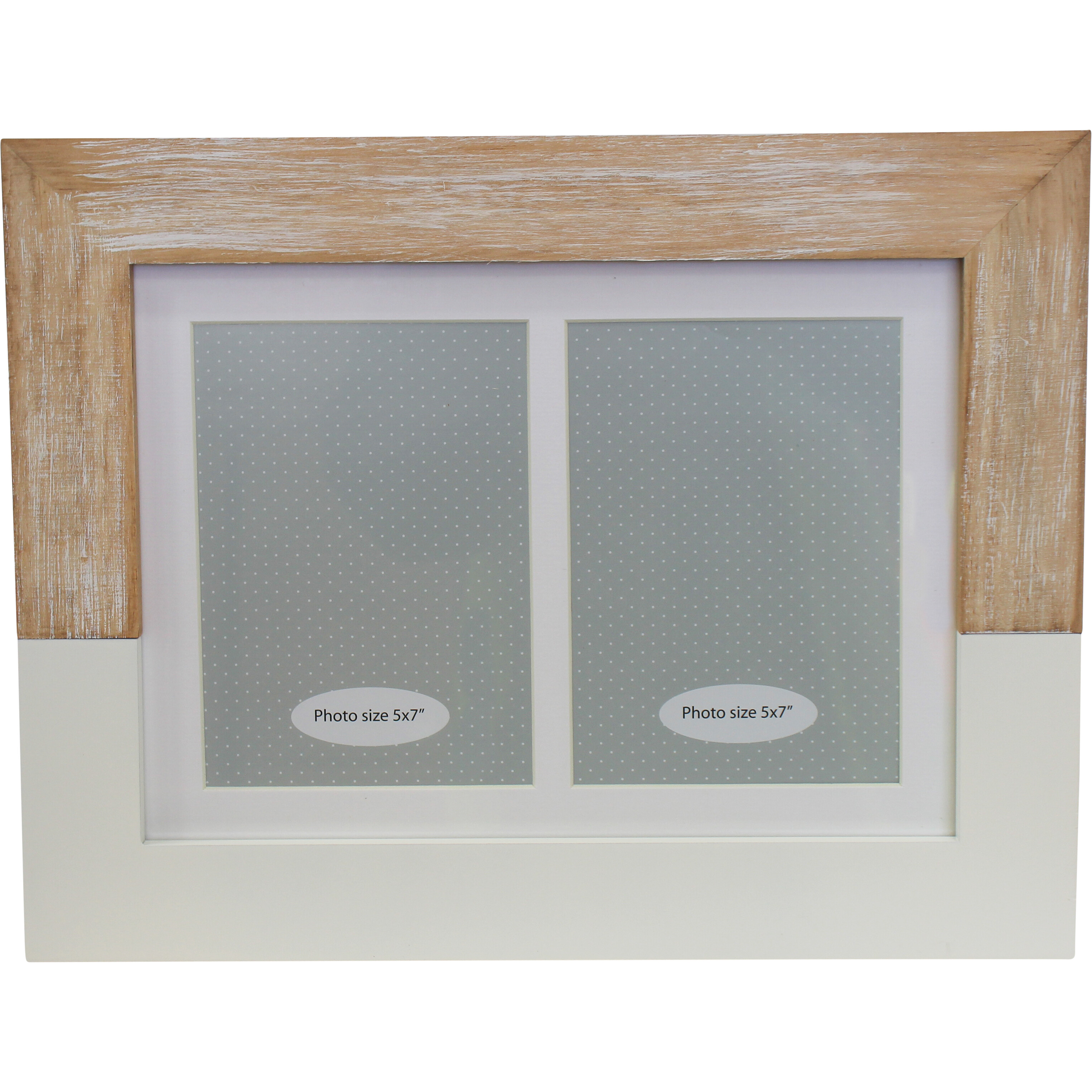 Frame Modern White Double 5x7