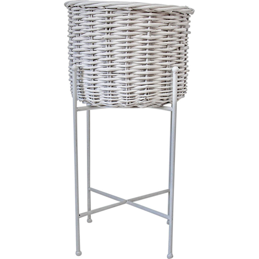 Planter Basket White Lrg