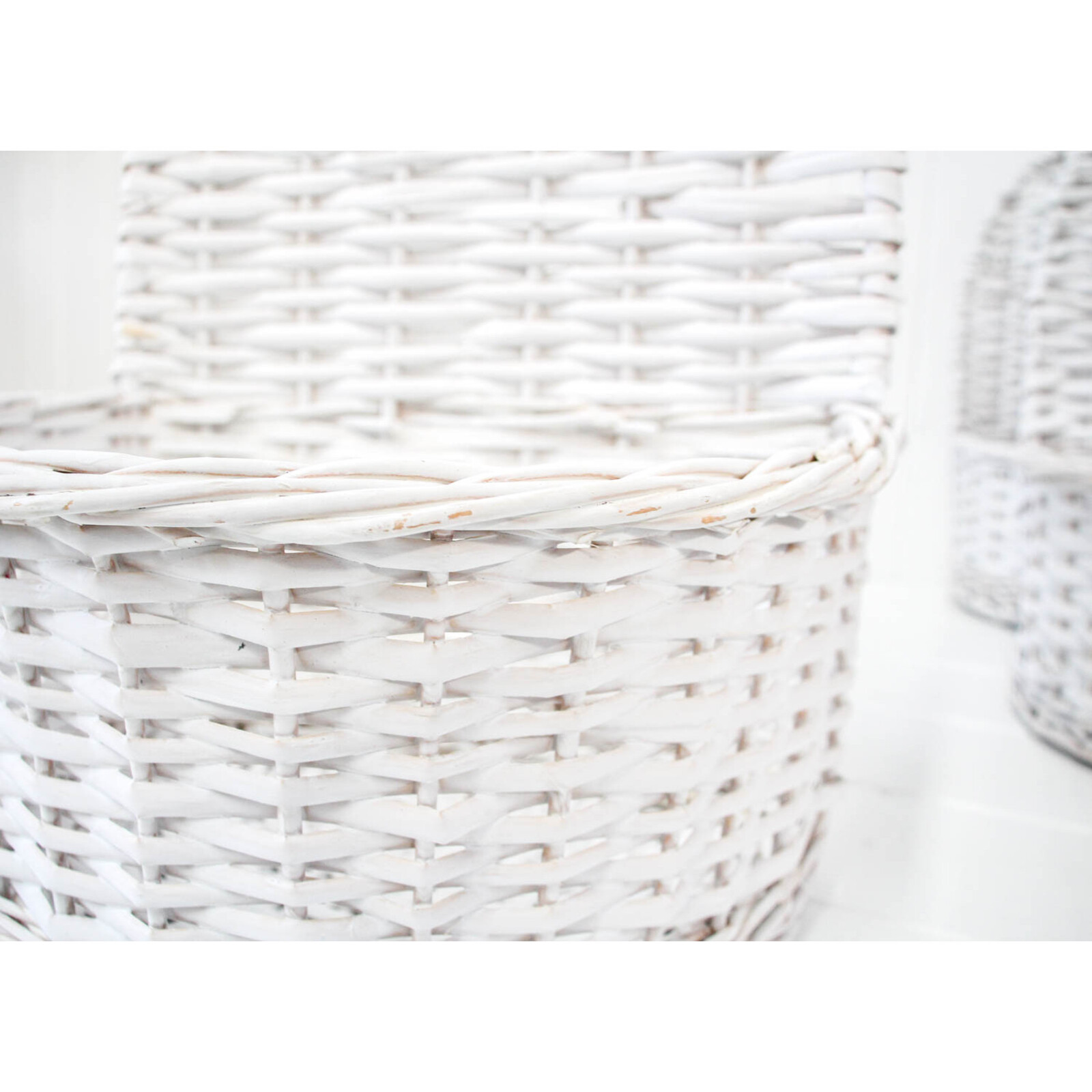 Wall Basket S/4 White