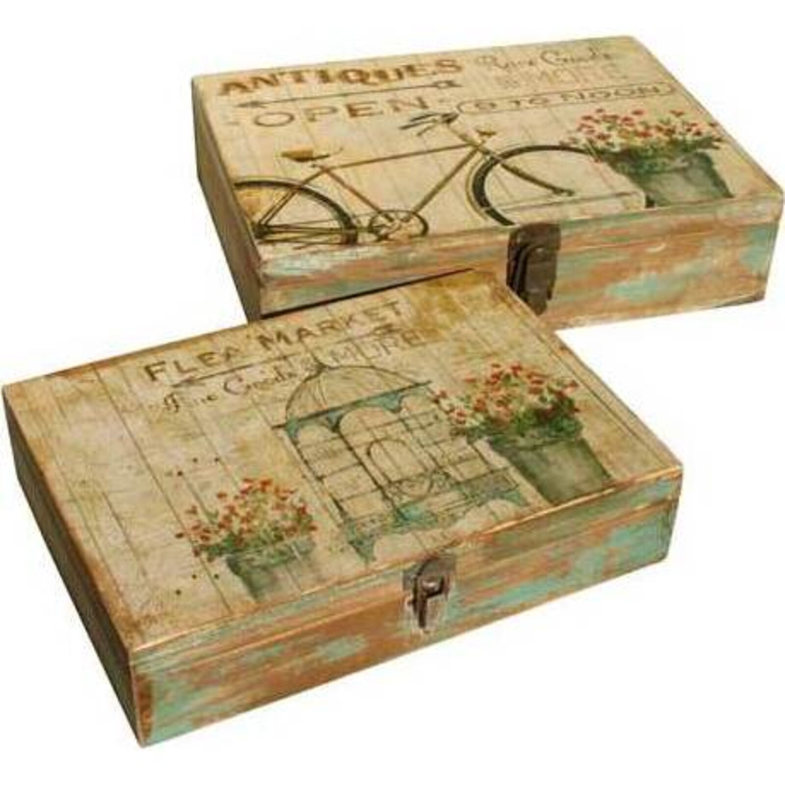 Boxes Antique Cycles S/2