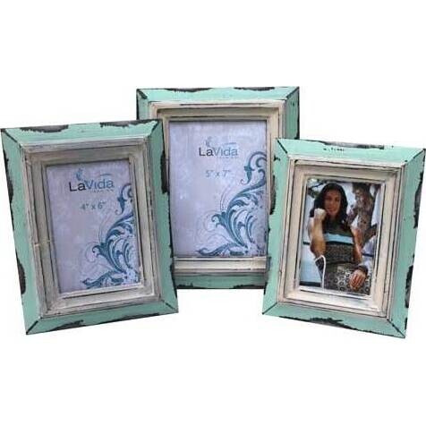 Frame Rustic Aqua Sml