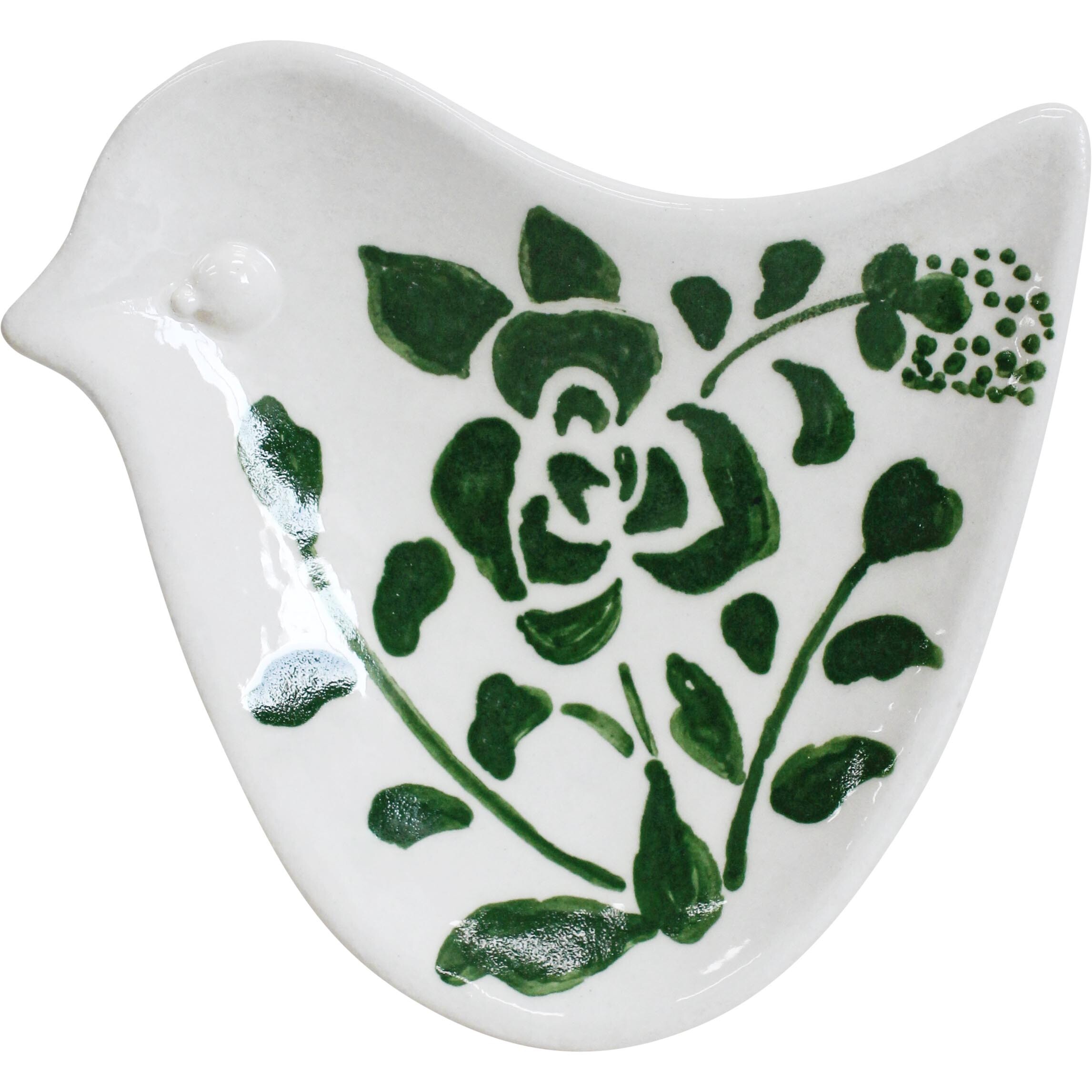 Folk Bird Dish Flora