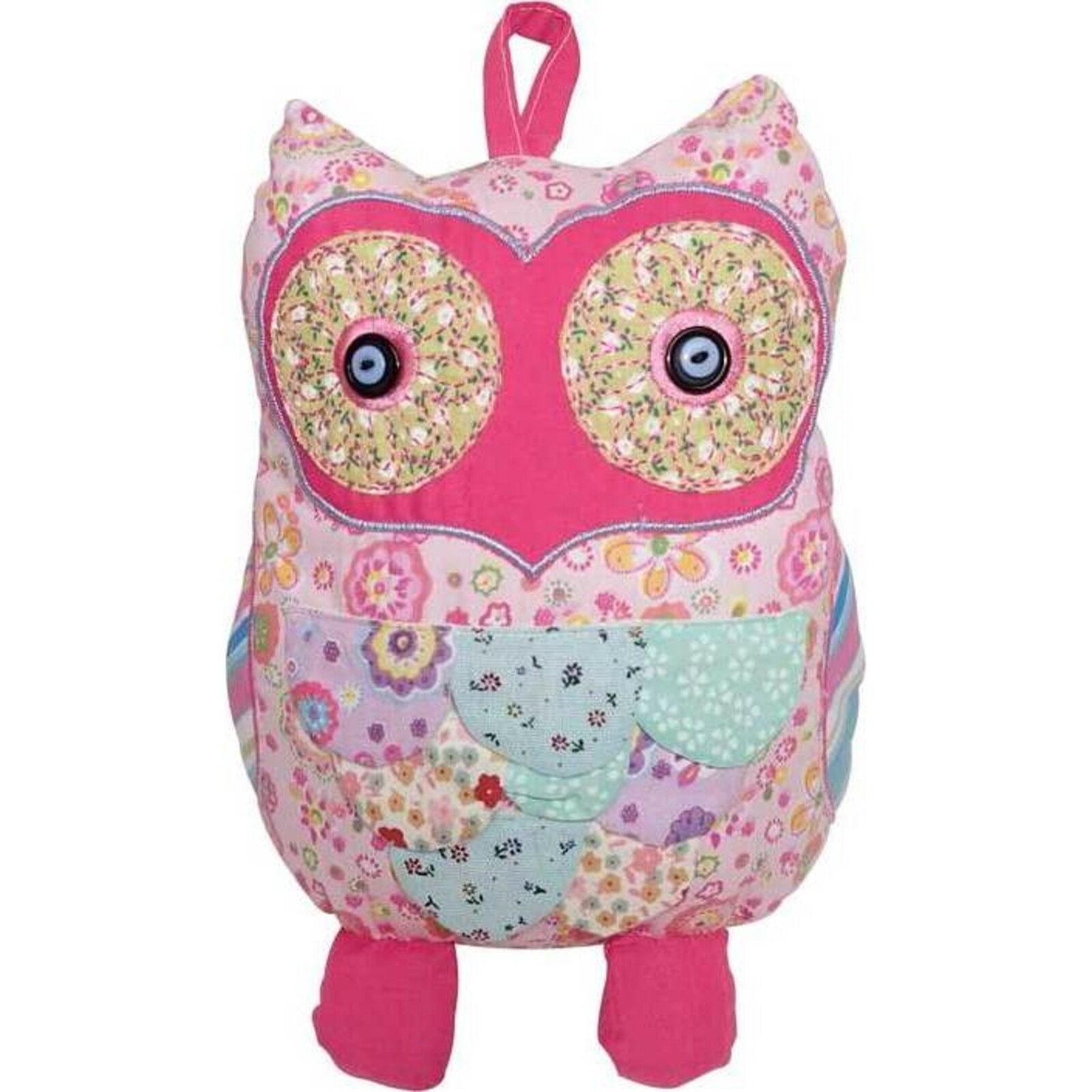 Doorstop/Cushion - Bright Pink Owl