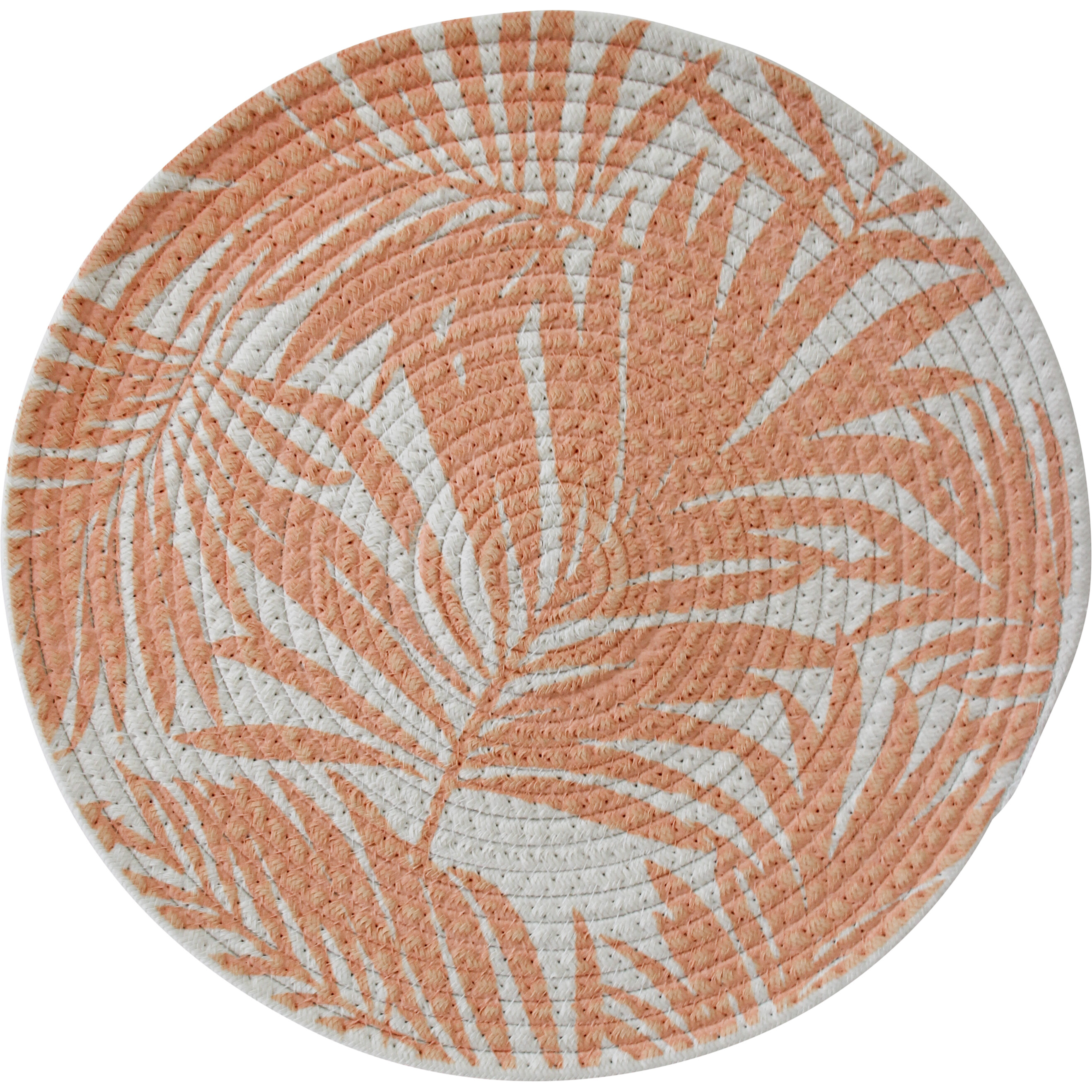 Placemat Leaf Peach