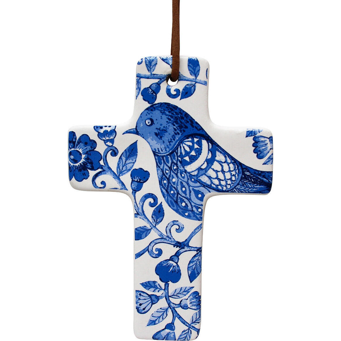 Hanging Cross Blue Bird