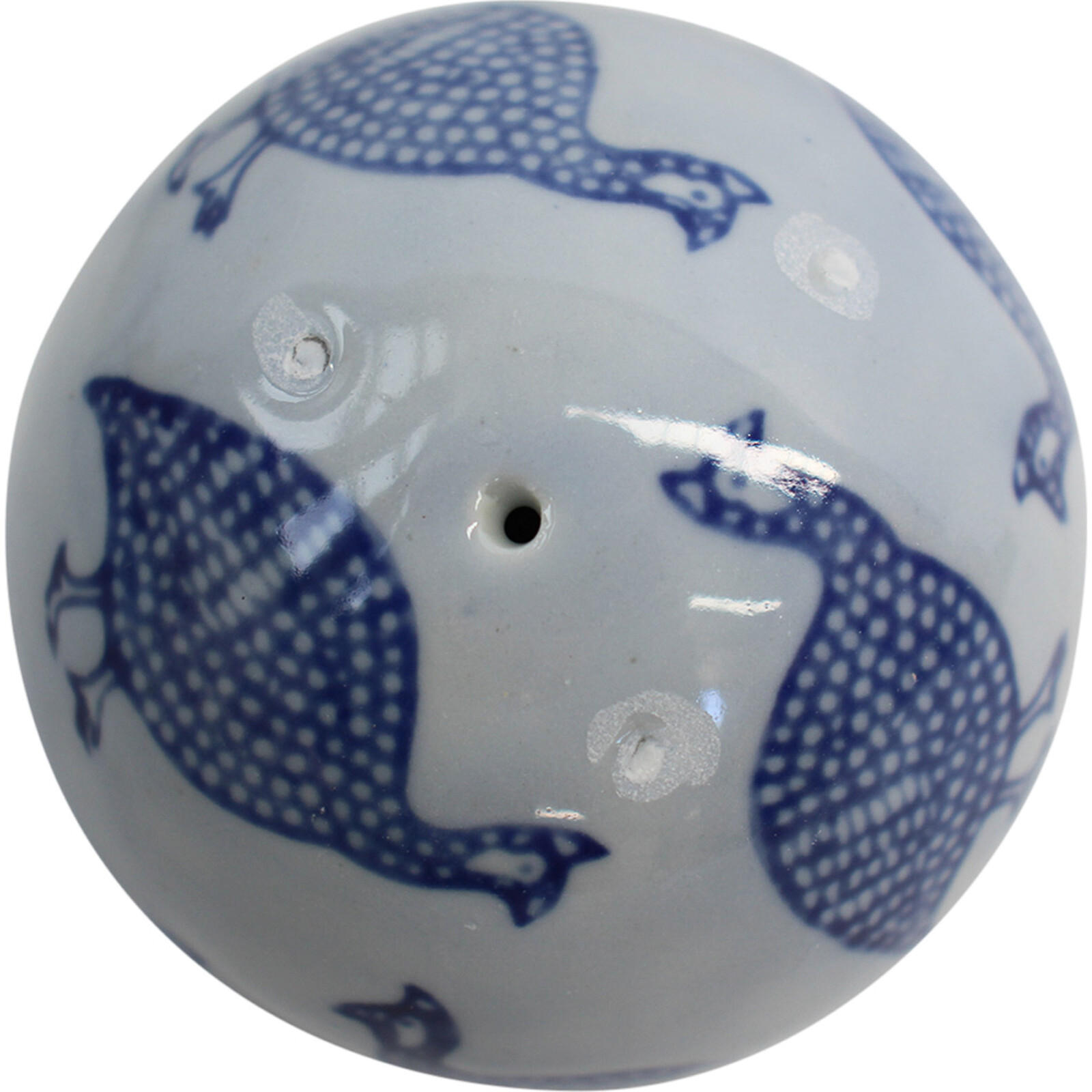 Porcelain Guinea Fowl Balls S/3