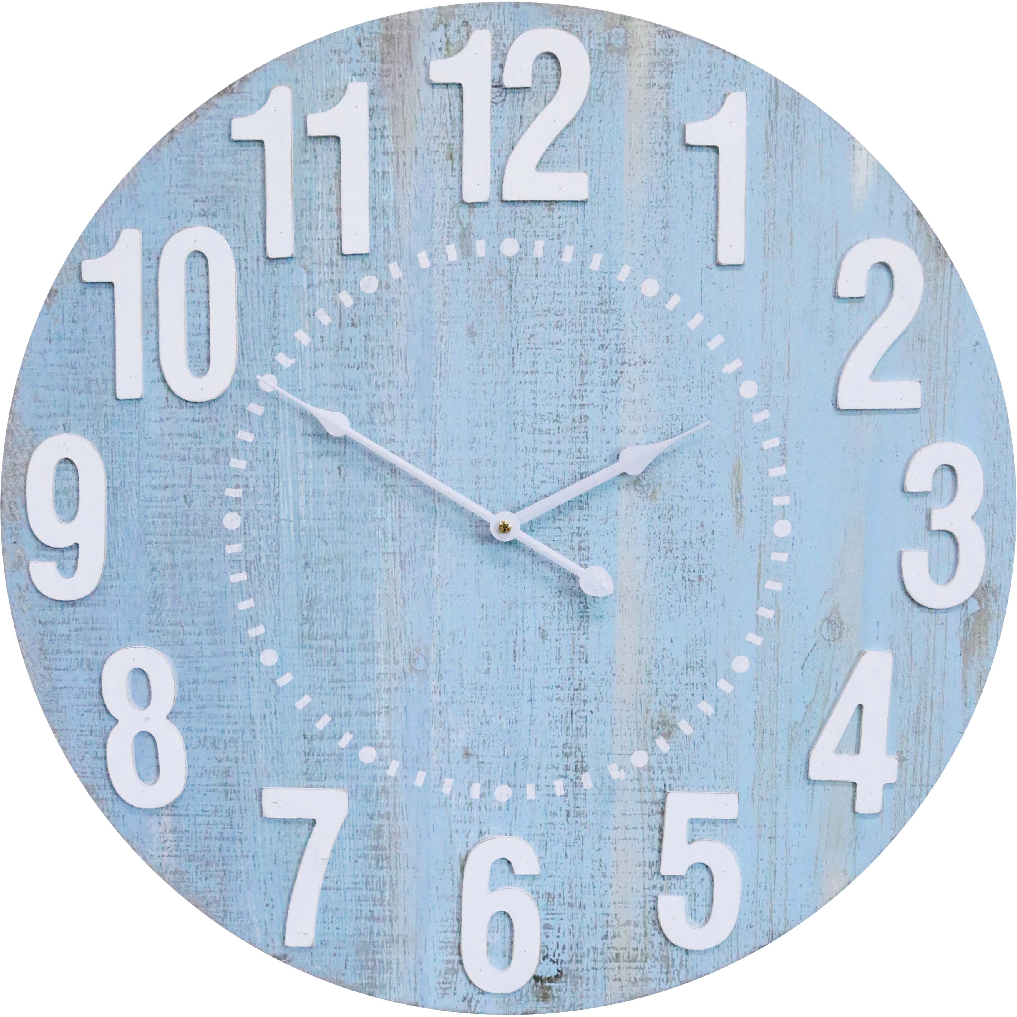 Clock Mist Raised Numbers 58cm