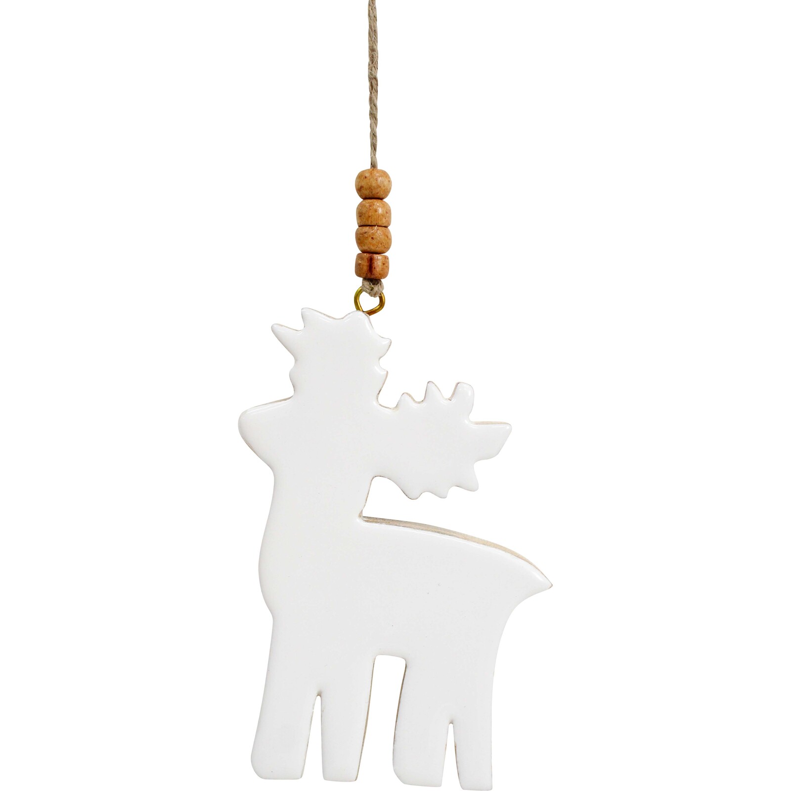 Hanging Reindeer White