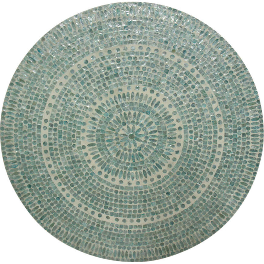 Wall Decor Circle Soft Blue