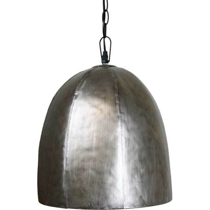 Pendant Light Brush Silver Lrg