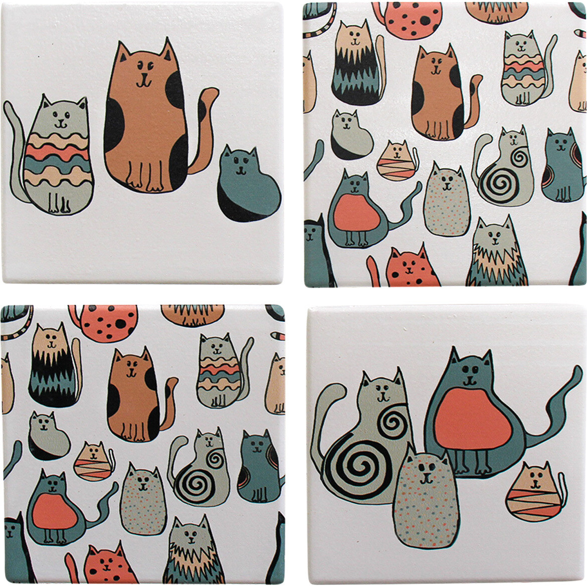 Coasters Quirky Cats