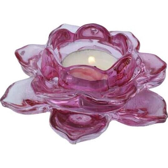 Lotus Votive Blush Pink