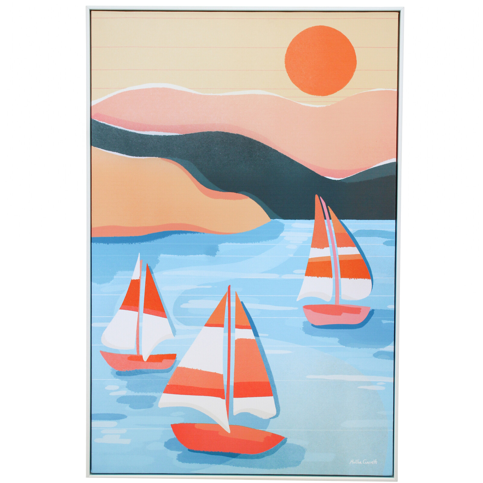 Framed Canvas Summer Sail