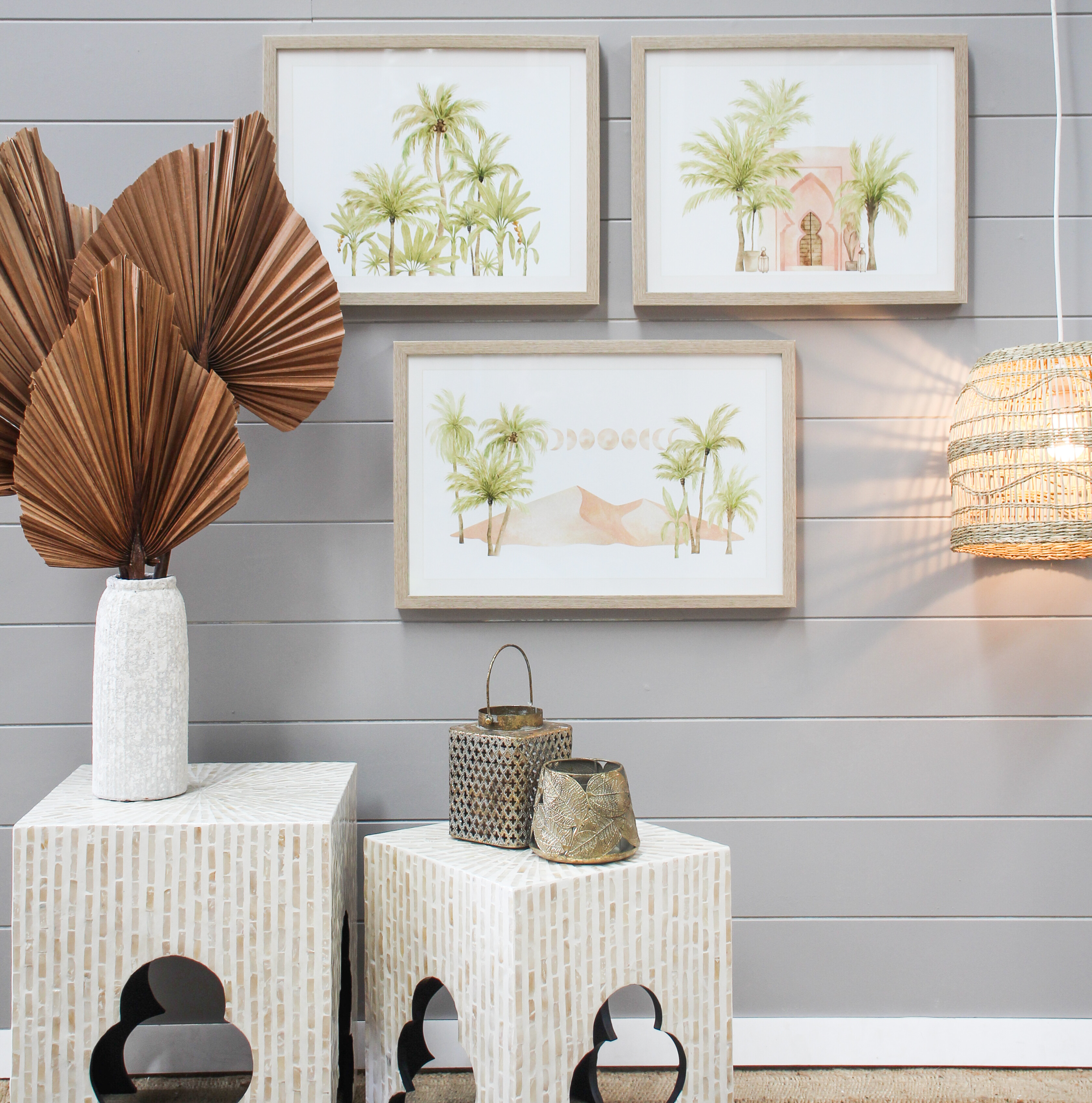 Framed Print Desert Palms